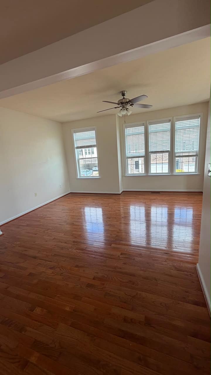 Gleaming hardwood floors after maid service
